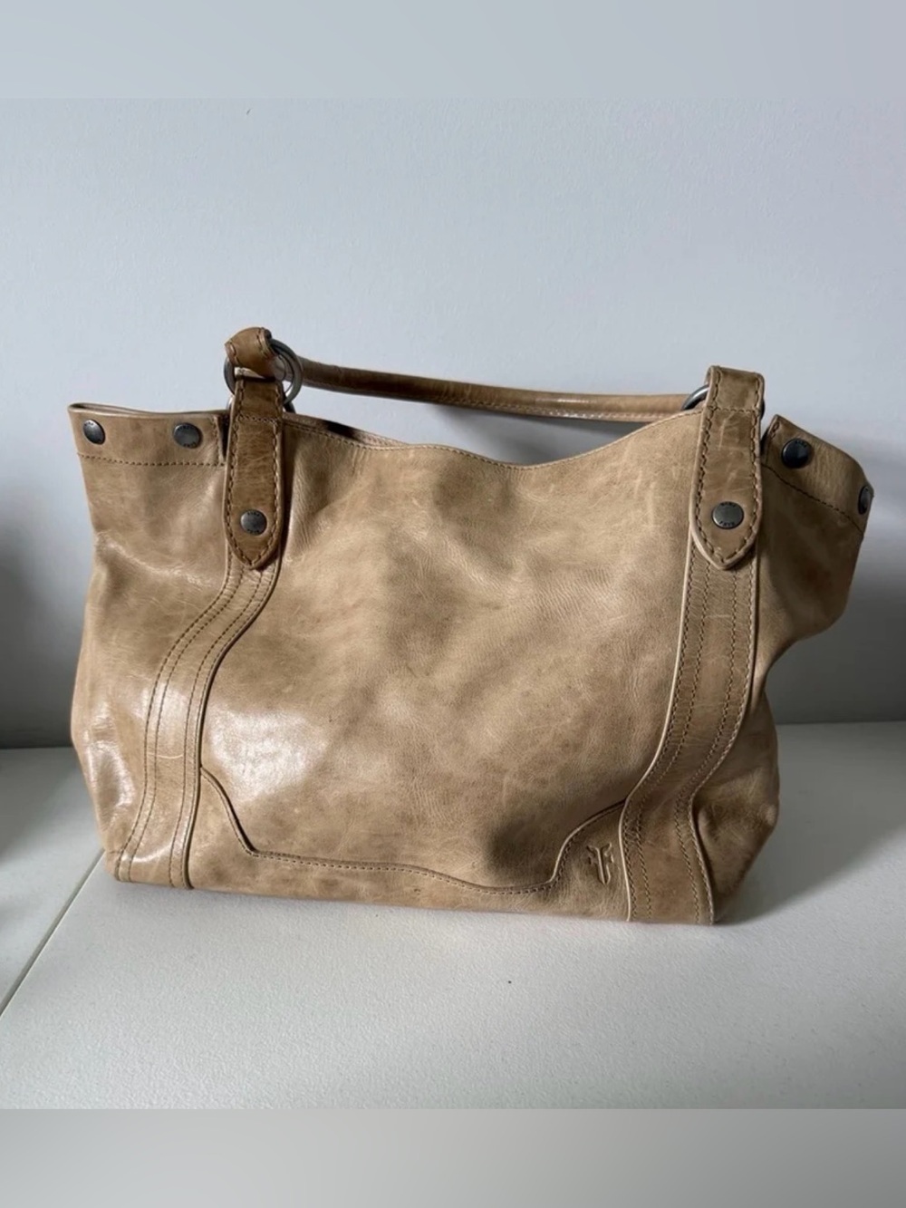 FRYE Women's Sand Leather Tote Bag NWOT